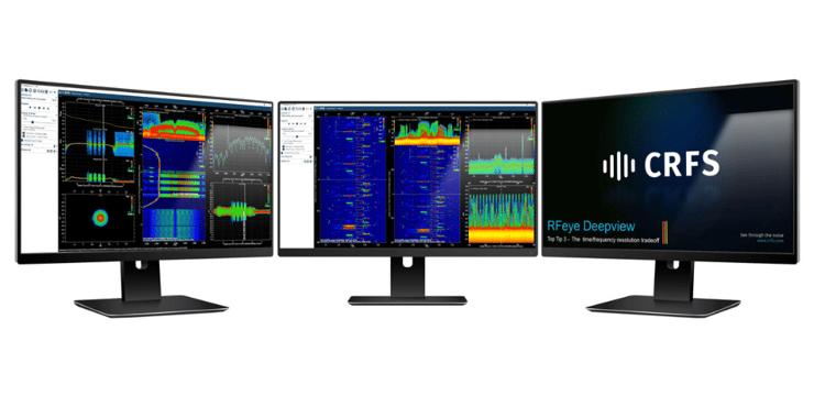 Monitors showing screenshots of DeepView in use