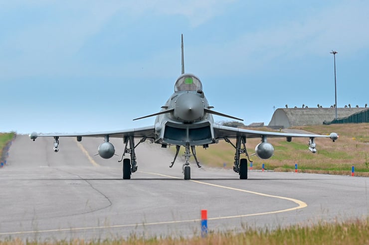 Eurofighter taking off