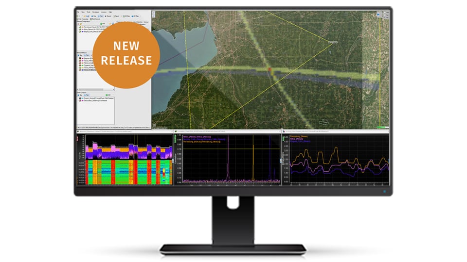 Computer screen showing RFeye Site in use