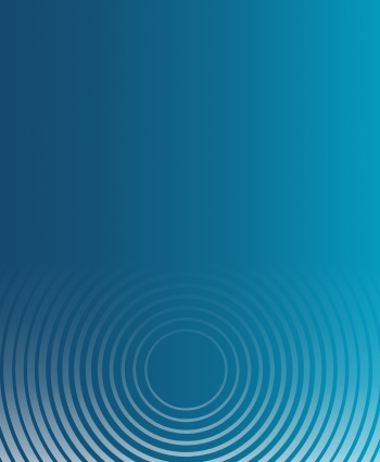 blue gradient background with rings