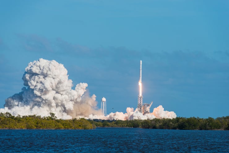 Launch of Space X rocket