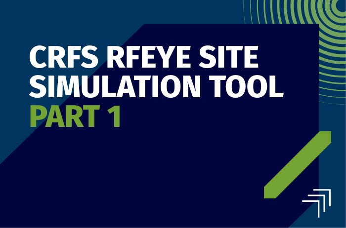 CRFS RFeye Site Simulation tool Part 1