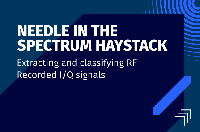 Needle in the spectrum haystack - extracting and classifying RF Recorded I Q signals